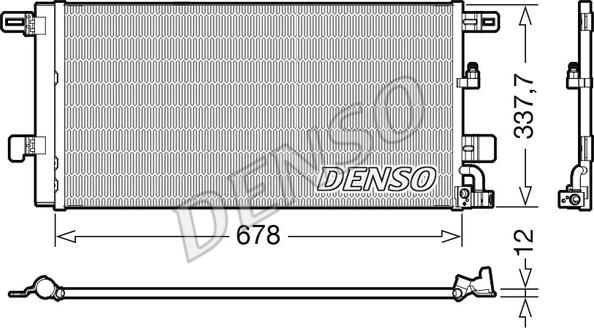 Denso DCN02001 - Condensatore, Climatizzatore autozon.pro