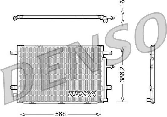 Denso DCN02019 - Condensatore, Climatizzatore autozon.pro