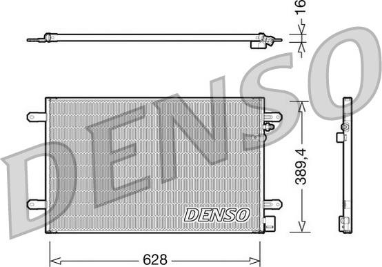 Denso DCN02017 - Condensatore, Climatizzatore autozon.pro