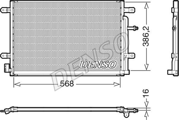 Denso DCN02038 - Condensatore, Climatizzatore autozon.pro