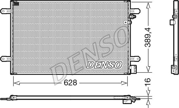 Denso DCN02037 - Condensatore, Climatizzatore autozon.pro