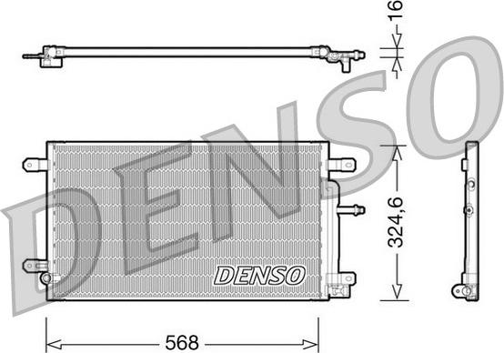 Denso DCN02020 - Condensatore, Climatizzatore autozon.pro