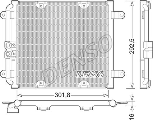 Denso DCN02028 - Condensatore, Climatizzatore autozon.pro