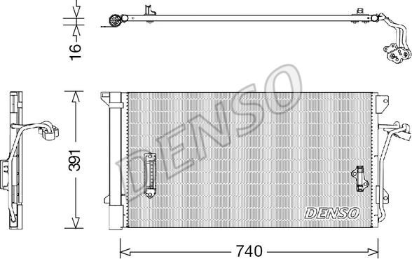 Denso DCN02027 - Condensatore, Climatizzatore autozon.pro