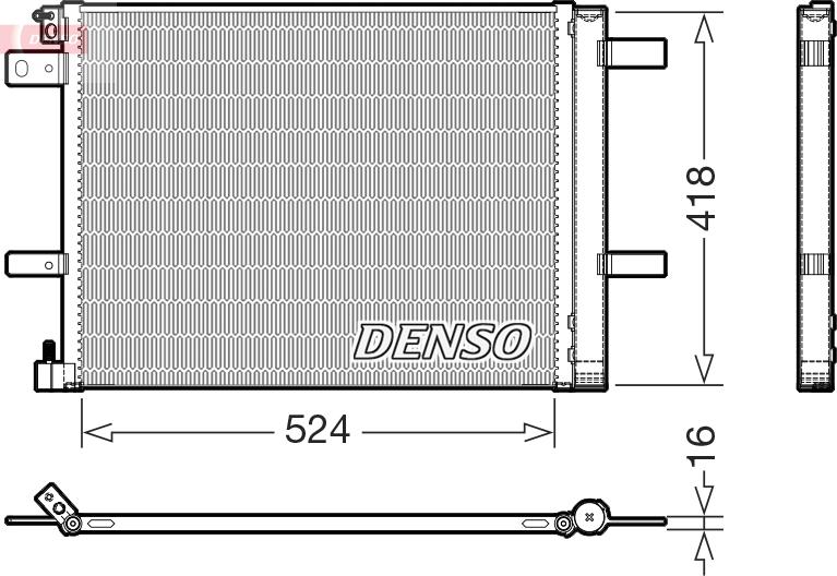 Denso DCN07062 - Condensatore, Climatizzatore autozon.pro