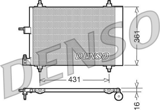 Denso DCN07009 - Condensatore, Climatizzatore autozon.pro