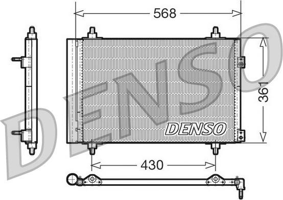 Denso DCN07008 - Condensatore, Climatizzatore autozon.pro