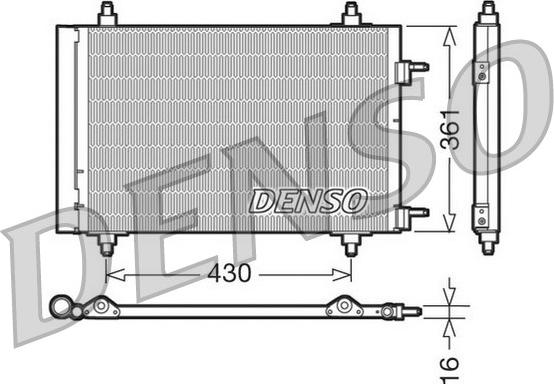 Denso DCN07019 - Condensatore, Climatizzatore autozon.pro