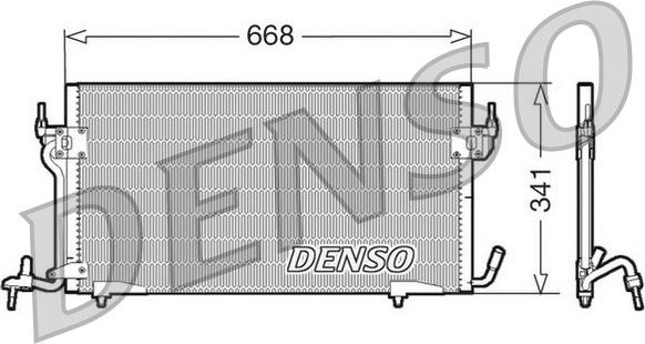 Denso DCN07010 - Condensatore, Climatizzatore autozon.pro