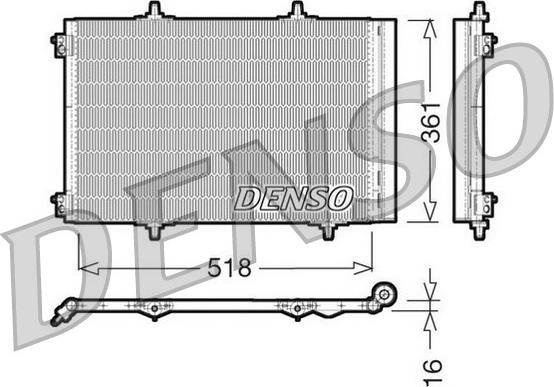 Denso DCN07013 - Condensatore, Climatizzatore autozon.pro