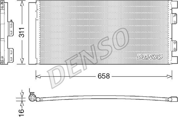 Denso DCN14002 - Condensatore, Climatizzatore autozon.pro