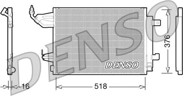 Denso DCN16001 - Condensatore, Climatizzatore autozon.pro