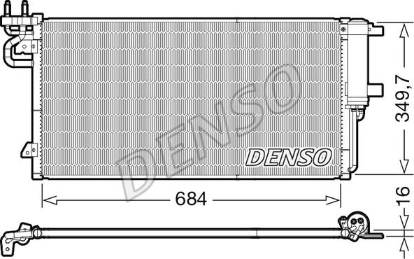 Denso DCN10045 - Condensatore, Climatizzatore autozon.pro