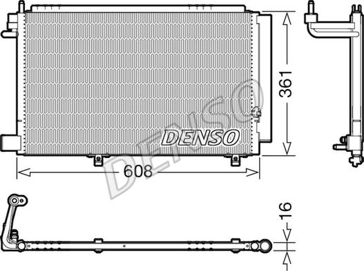 Denso DCN10041 - Condensatore, Climatizzatore autozon.pro