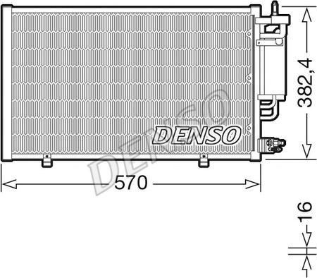 Denso DCN10051 - Condensatore, Climatizzatore autozon.pro