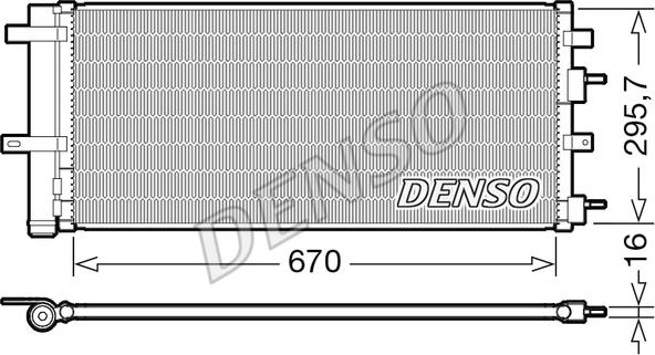 Denso DCN10053 - Condensatore, Climatizzatore autozon.pro