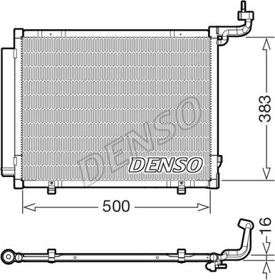 Denso DCN10057 - Condensatore, Climatizzatore autozon.pro