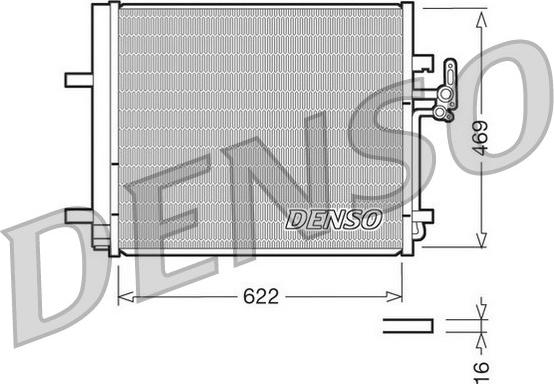 Denso DCN10016 - Condensatore, Climatizzatore autozon.pro