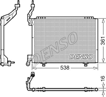 Denso DCN10038 - Condensatore, Climatizzatore autozon.pro