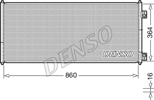 Denso DCN10032 - Condensatore, Climatizzatore autozon.pro