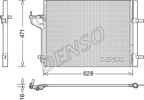 Denso DCN10029 - Condensatore, Climatizzatore autozon.pro