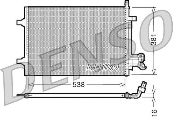 Denso DCN10022 - Condensatore, Climatizzatore autozon.pro