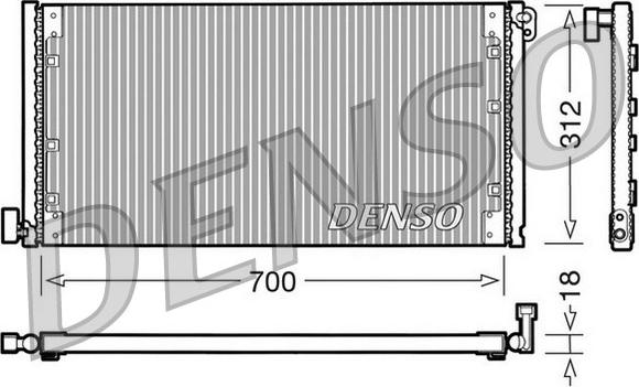 Denso DCN12001 - Condensatore, Climatizzatore autozon.pro