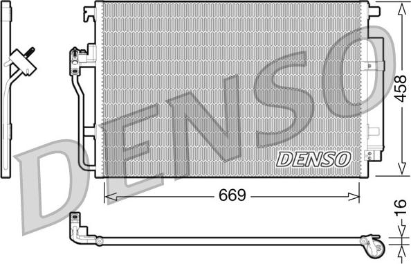 Denso DCN17056 - Condensatore, Climatizzatore autozon.pro