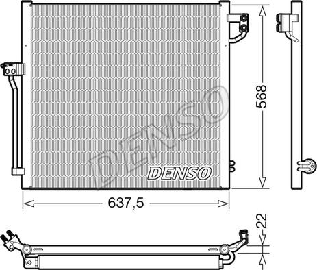 Denso DCN17058 - Condensatore, Climatizzatore autozon.pro