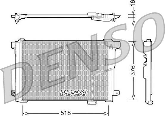 Denso DCN17005 - Condensatore, Climatizzatore autozon.pro