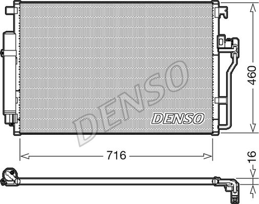 Denso DCN17008 - Condensatore, Climatizzatore autozon.pro