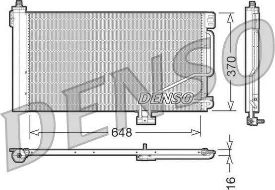 Denso DCN17021 - Condensatore, Climatizzatore autozon.pro