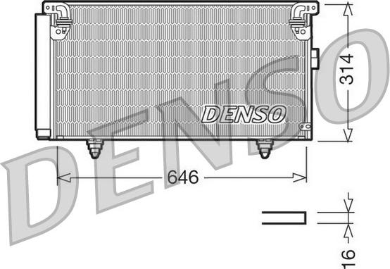 Denso DCN36001 - Condensatore, Climatizzatore autozon.pro