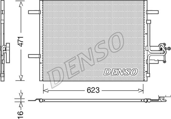 Denso DCN33010 - Condensatore, Climatizzatore autozon.pro