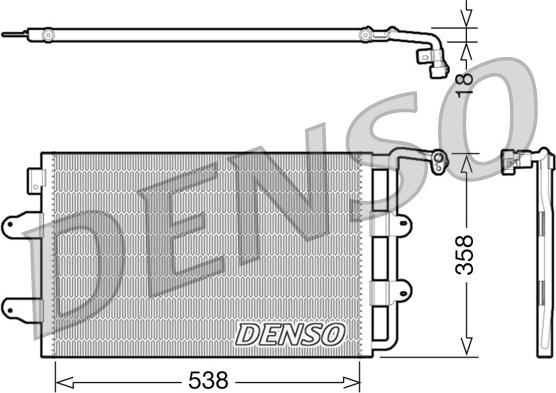 Denso DCN32026 - Condensatore, Climatizzatore autozon.pro