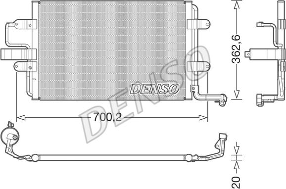 Denso DCN32022 - Condensatore, Climatizzatore autozon.pro