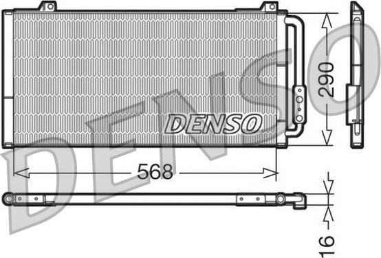 Denso DCN24001 - Condensatore, Climatizzatore autozon.pro