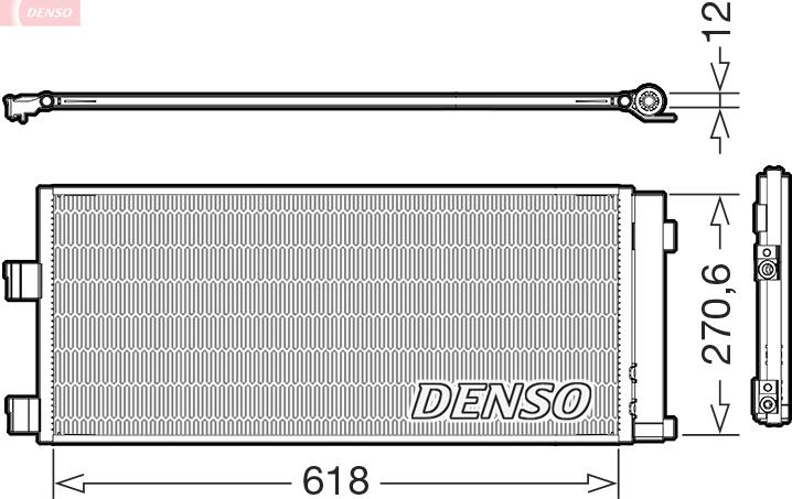 Denso DCN20052 - Condensatore, Climatizzatore autozon.pro