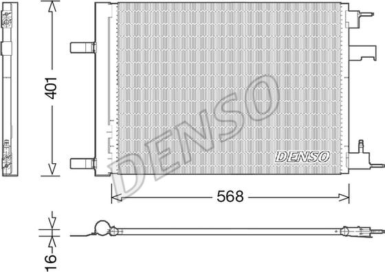 Denso DCN20008 - Condensatore, Climatizzatore autozon.pro