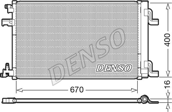 Denso DCN20002 - Condensatore, Climatizzatore autozon.pro