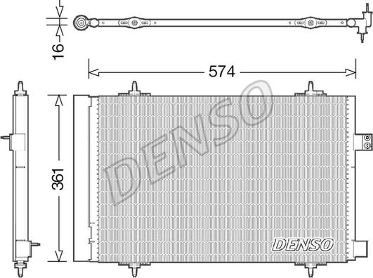 Denso DCN21019 - Condensatore, Climatizzatore autozon.pro