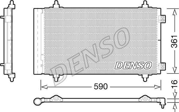 Denso DCN21018 - Condensatore, Climatizzatore autozon.pro