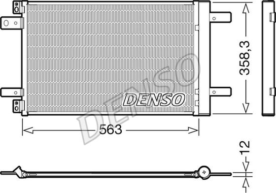 Denso DCN21032 - Condensatore, Climatizzatore autozon.pro