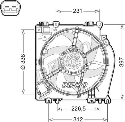 Denso DER46002 - Ventola, Raffreddamento motore autozon.pro