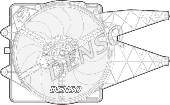 Denso DER09092 - Ventola, Raffreddamento motore autozon.pro