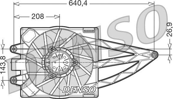 Denso DER09019 - Ventola, Raffreddamento motore autozon.pro