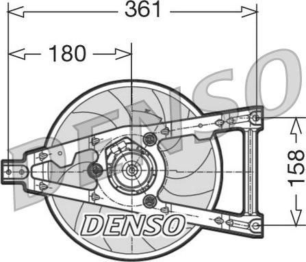 Denso DER09011 - Ventola, Raffreddamento motore autozon.pro