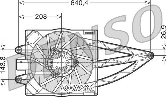 Denso DER09018 - Ventola, Raffreddamento motore autozon.pro