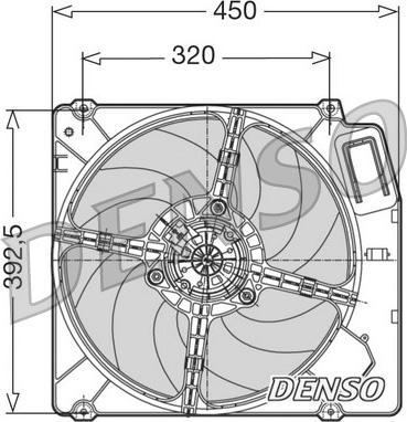 Denso DER09028 - Ventola, Raffreddamento motore autozon.pro