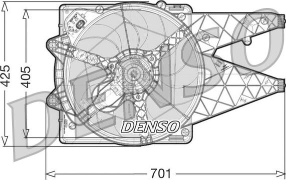 Denso DER09100 - Ventola, Raffreddamento motore autozon.pro